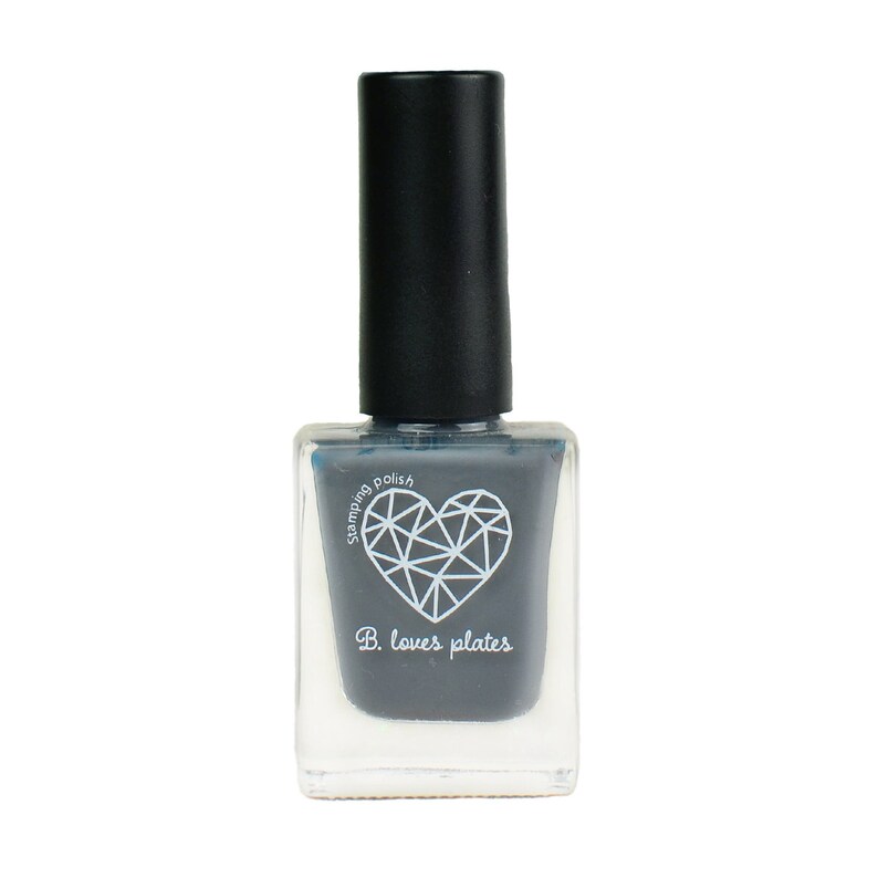 BLP20 stamping polish for stamping nail art stamping plates gray cream B. a Cozy Blanket image 1