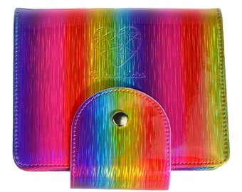 Rainbow Holo Organizer for XL BIG stamping plates nail art holographic case B. Loves Plates