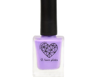 BLP38 - stamping polish for stamping nail art stamping plates pastel purple violet summer spring - B. a Lavender