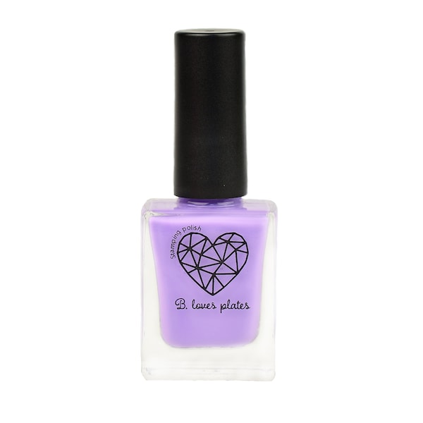 BLP38 - stamping polish for stamping nail art stamping plates pastel purple violet summer spring - B. a Lavender