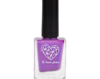 BLP47 - stamping polish for stamping nail art stamping plates purple shimmer - B. a Cosmic Nebula