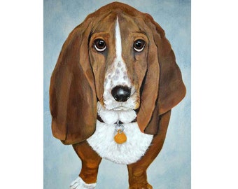 Pet Portrait Custom Handpainted 8 x 10 Painting