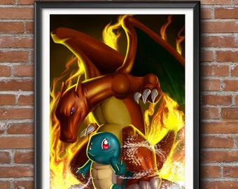 Charizard & Squirtle