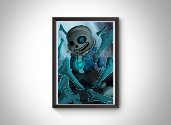 Sans Undertale Fight Art Prints for Sale