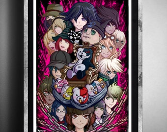 Academy of Hope & Havoc 3 V3 Killing Harmony 11x17 Print Danganronpa