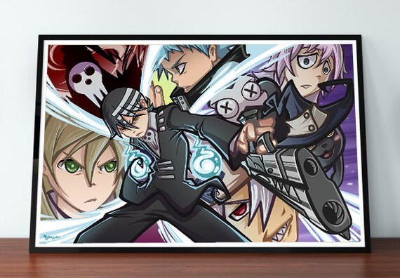 MaxSouls on X: #SoulEater I don't like conspiracy theories, but I think  Maka's style looks different than in the 2008 anime, and on the poster  announcing the new Soul Eater merch, we