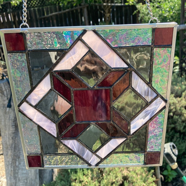 Stained Glass Quilt Buy Online Etsy
