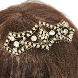 Vintage Edwardian Applique Wedding Comb & Earrings ~ Something Old ~ 1920s Applique ~ Vintage Bridal ~ Bridal Comb Headpiece