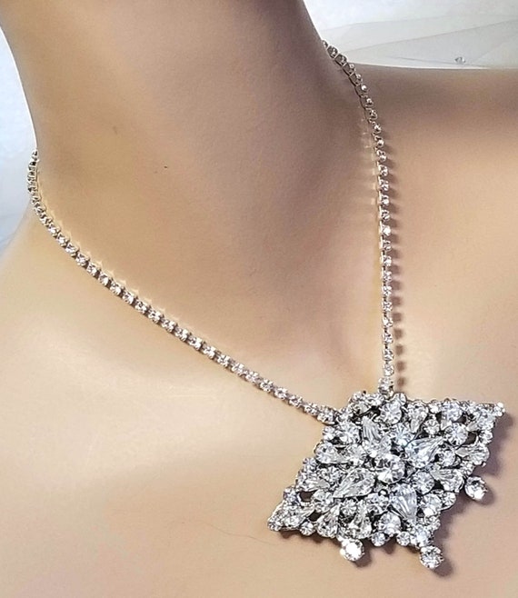 Bling necklace for wedding best sale