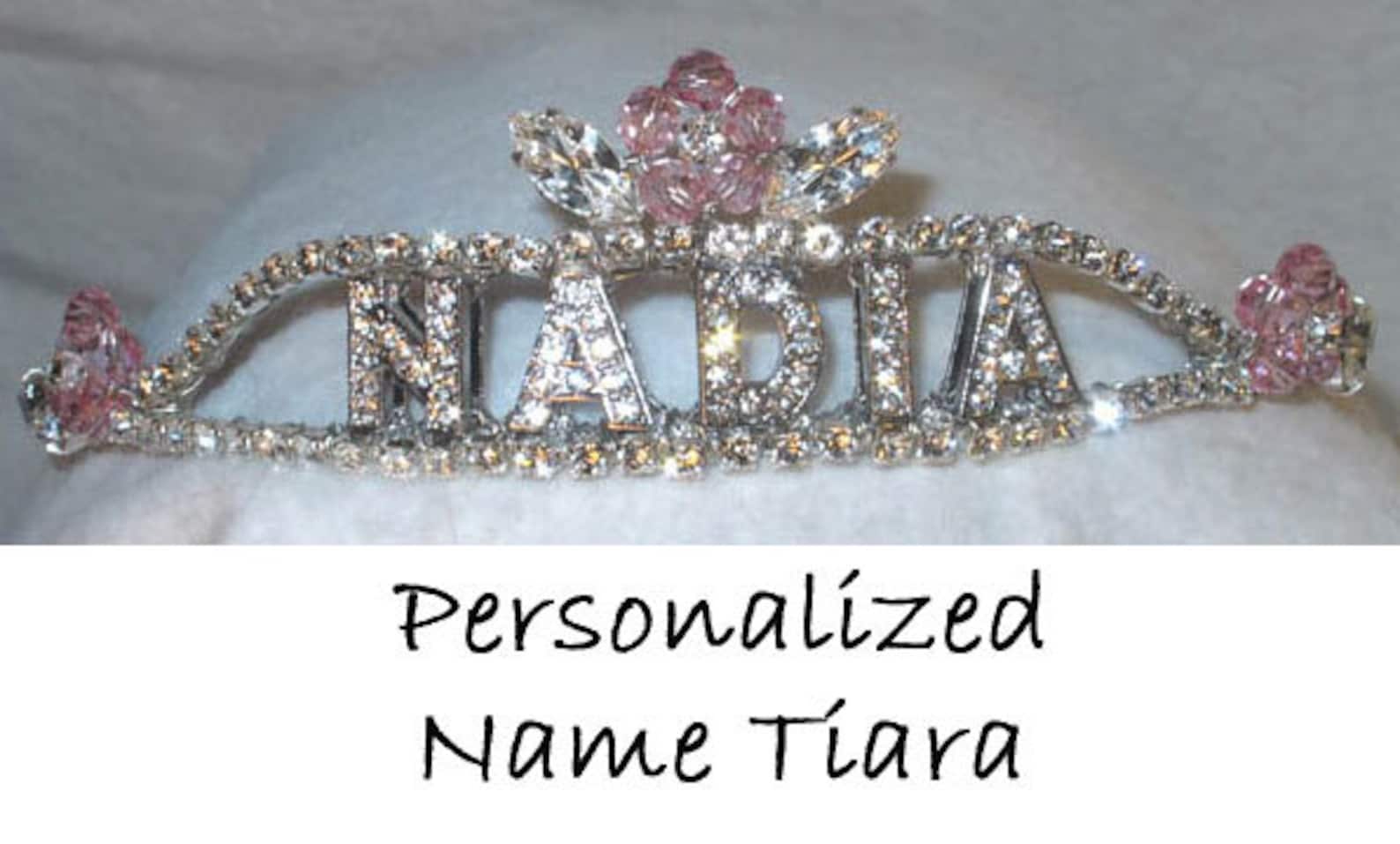 Custom Name Tiara Personalized Novelty Tiara Shower Gift Etsy