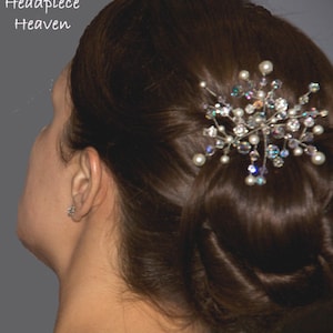 Bridal Comb ~ Pearl Bridal Comb ~ Custom Bridal Comb ~ Wedding Hair Piece ~ Snowflake ~ Bridal Comb Headpiece ~ Headpiece Heaven