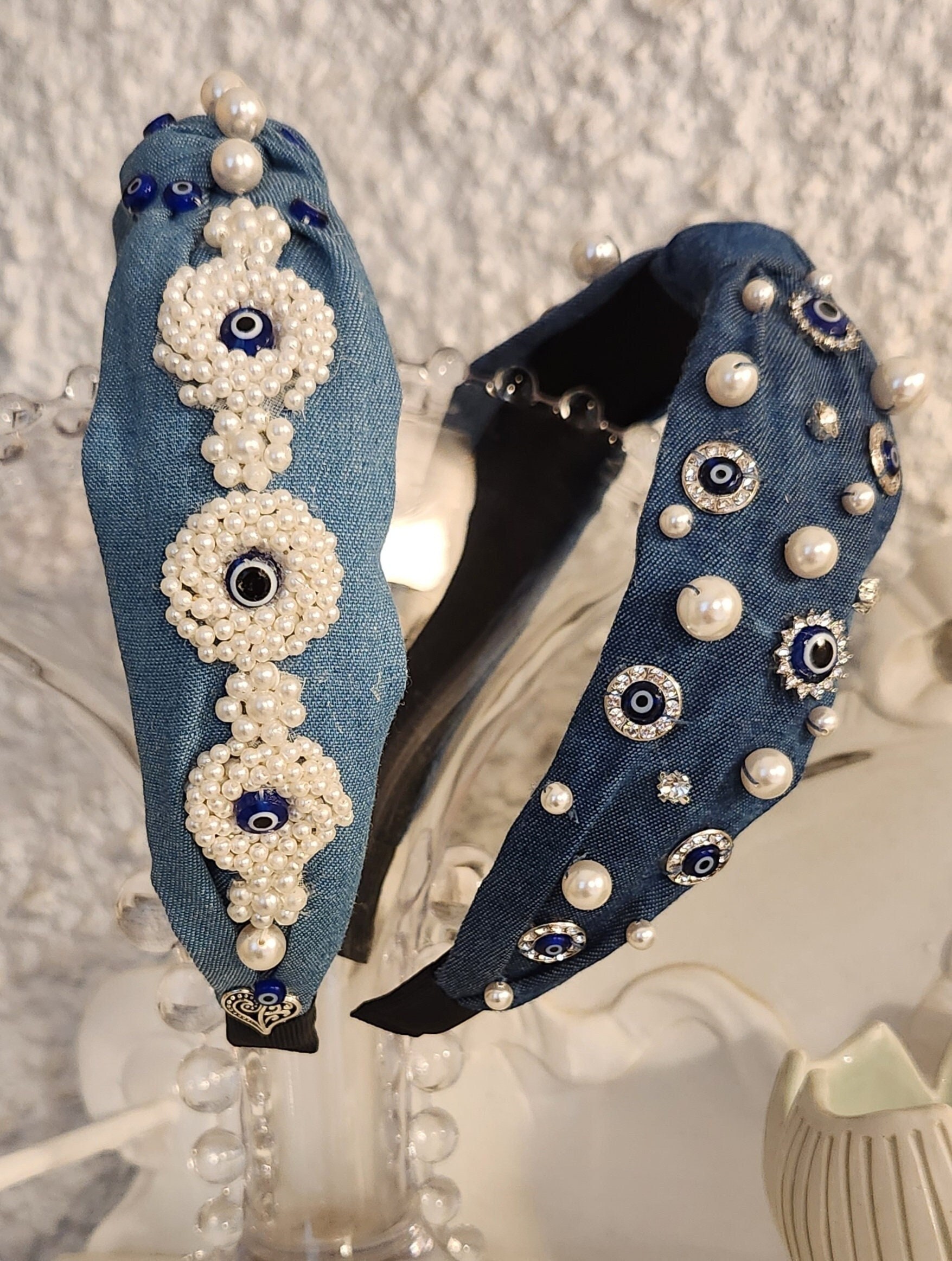 LIMITED EDITION ~ Evil Eye Headbands ~ Hand-beaded Fashion  display picture 3