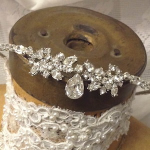 Bridal Forehead Band ~ Bridal Headband ~ Rhinestone Hair ~ Wedding Headband ~ Vintage Bridal ~ Headpiece Heaven