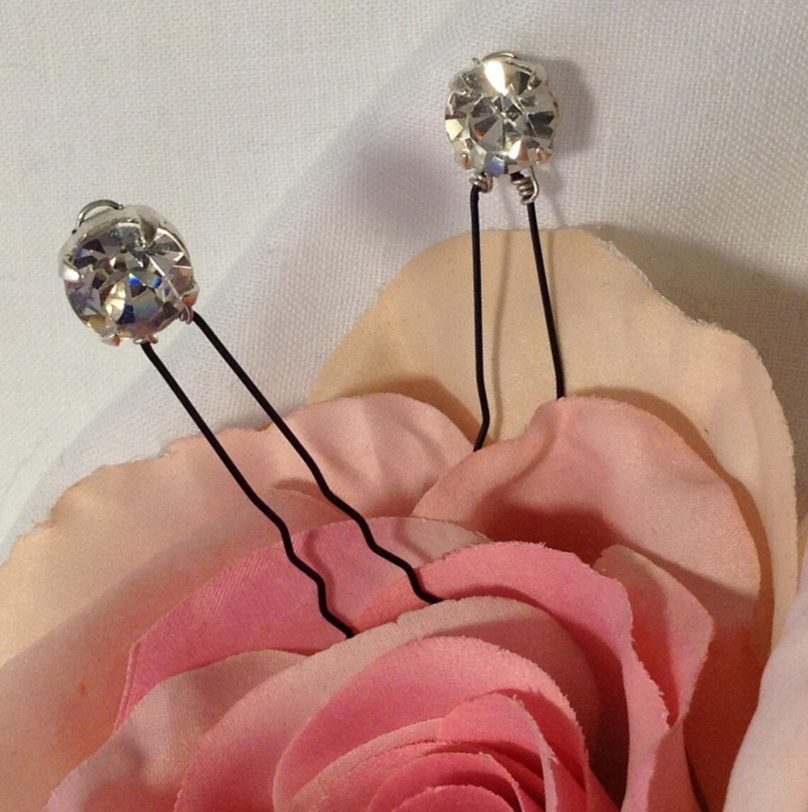 Rhinestone Hair Pins 3pc Set QUANTITY DISCOUNT Etsy