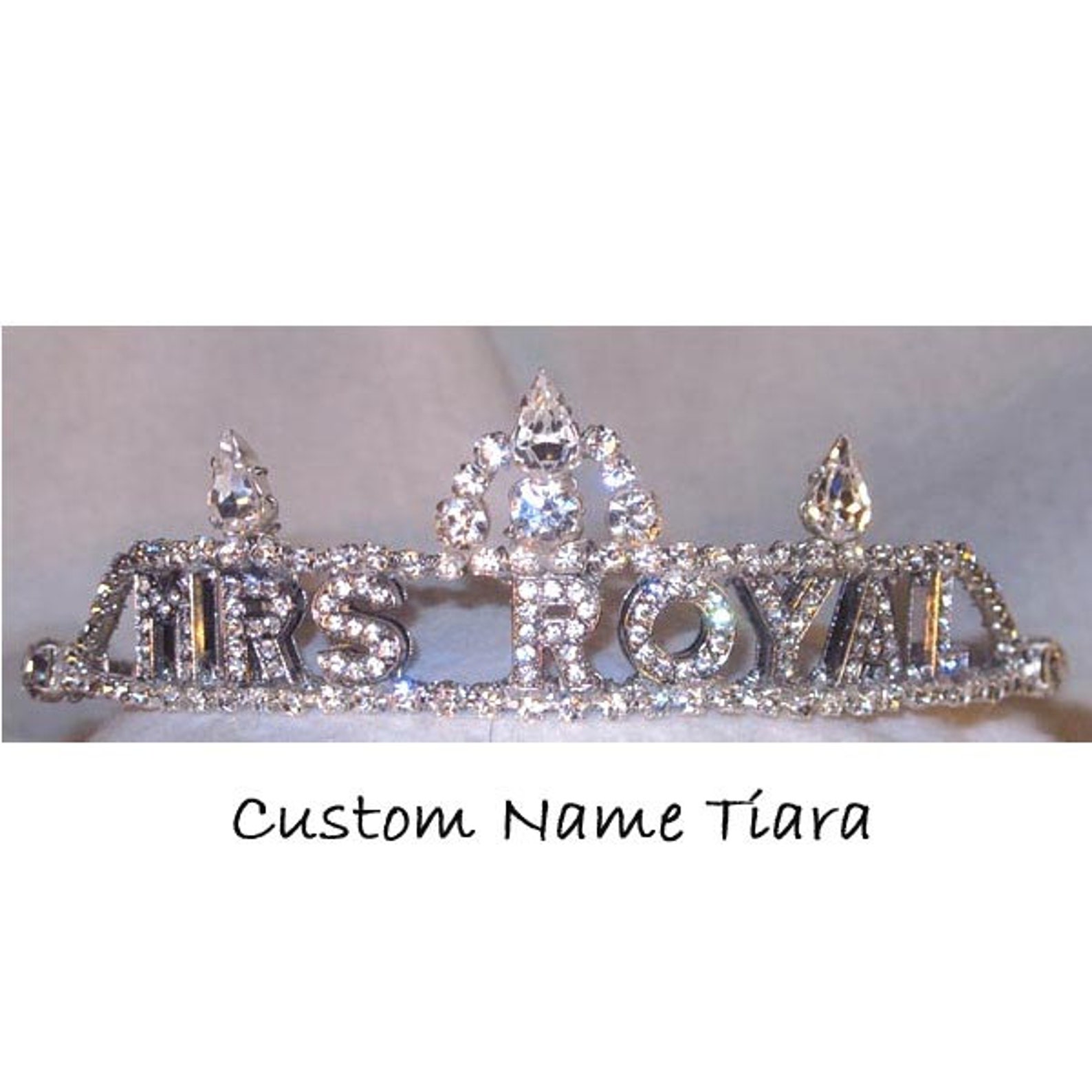 Custom Name Tiara Personalized Novelty Tiara Shower Gift Etsy