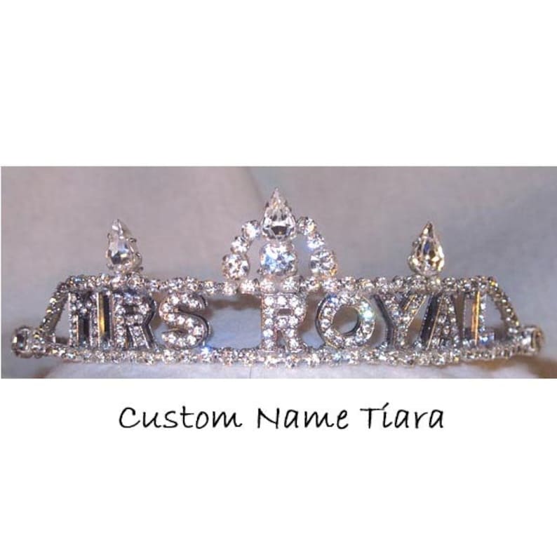 Custom Name Tiara Personalized Novelty Tiara Shower Gift Etsy