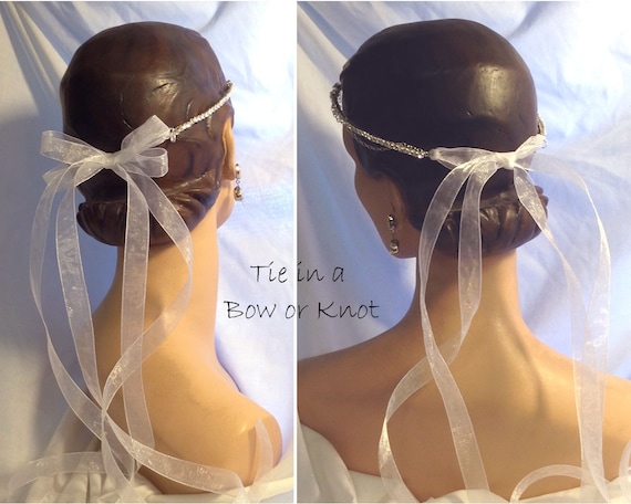 Bridal Forehead Band ~ Bridal Headband ~ Rhinestone  display picture 3