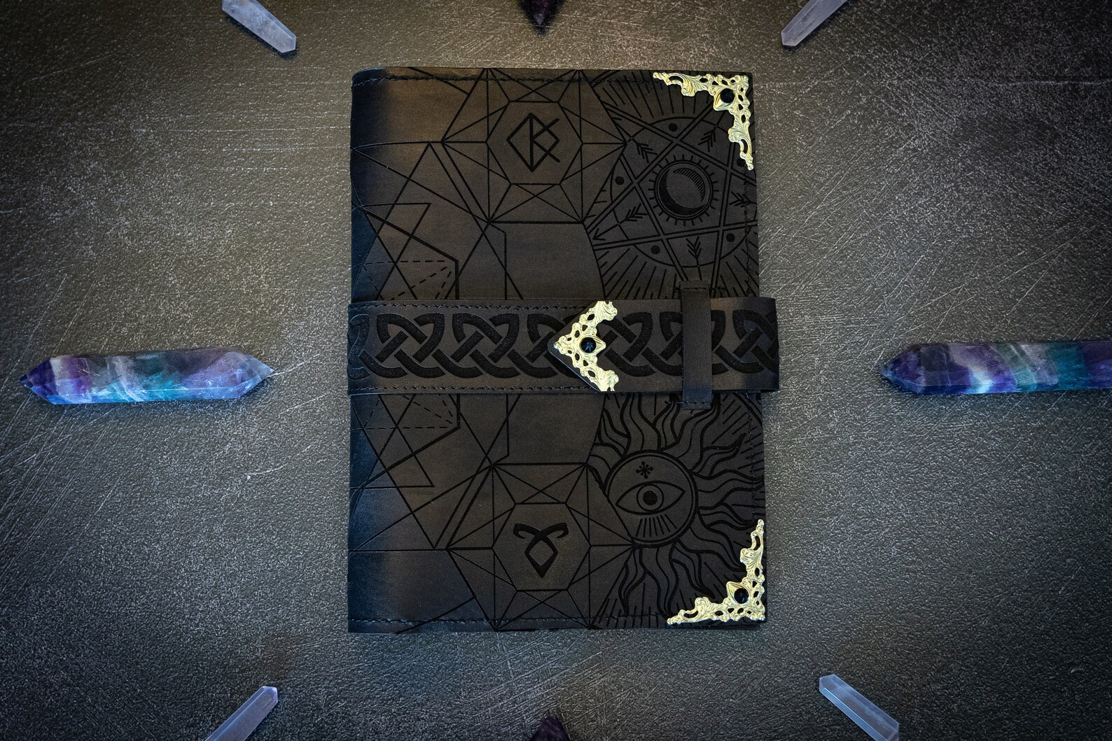 Lederen Grimoire / Spellbook / Journal Cover Etsy Nederland