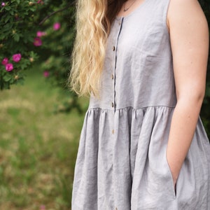 Women Linen Dress Summer Dress Affordable Linen Clothes Etsy