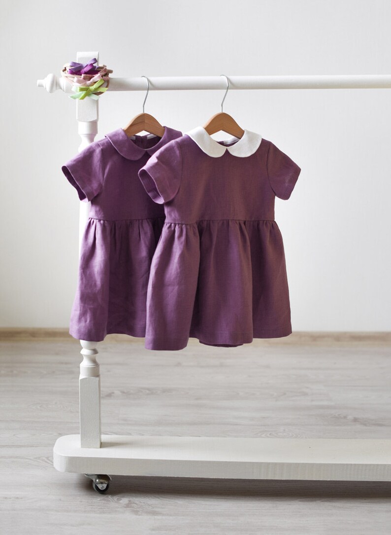 Toddler Dress Baby Dress Linen Dress Toddler Linen Baby Etsy
