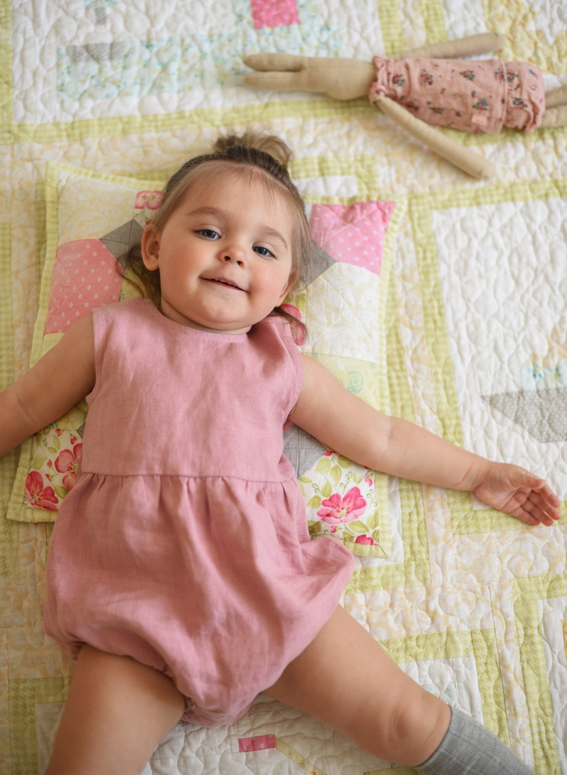 Linen Baby Romper Linen Playsuit Ethical Clothes Organic Etsy