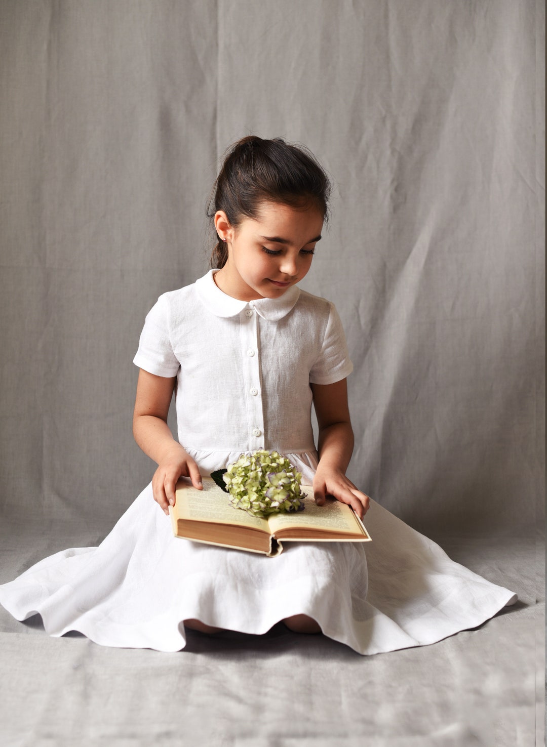 Vikolino Linen Girl Dress