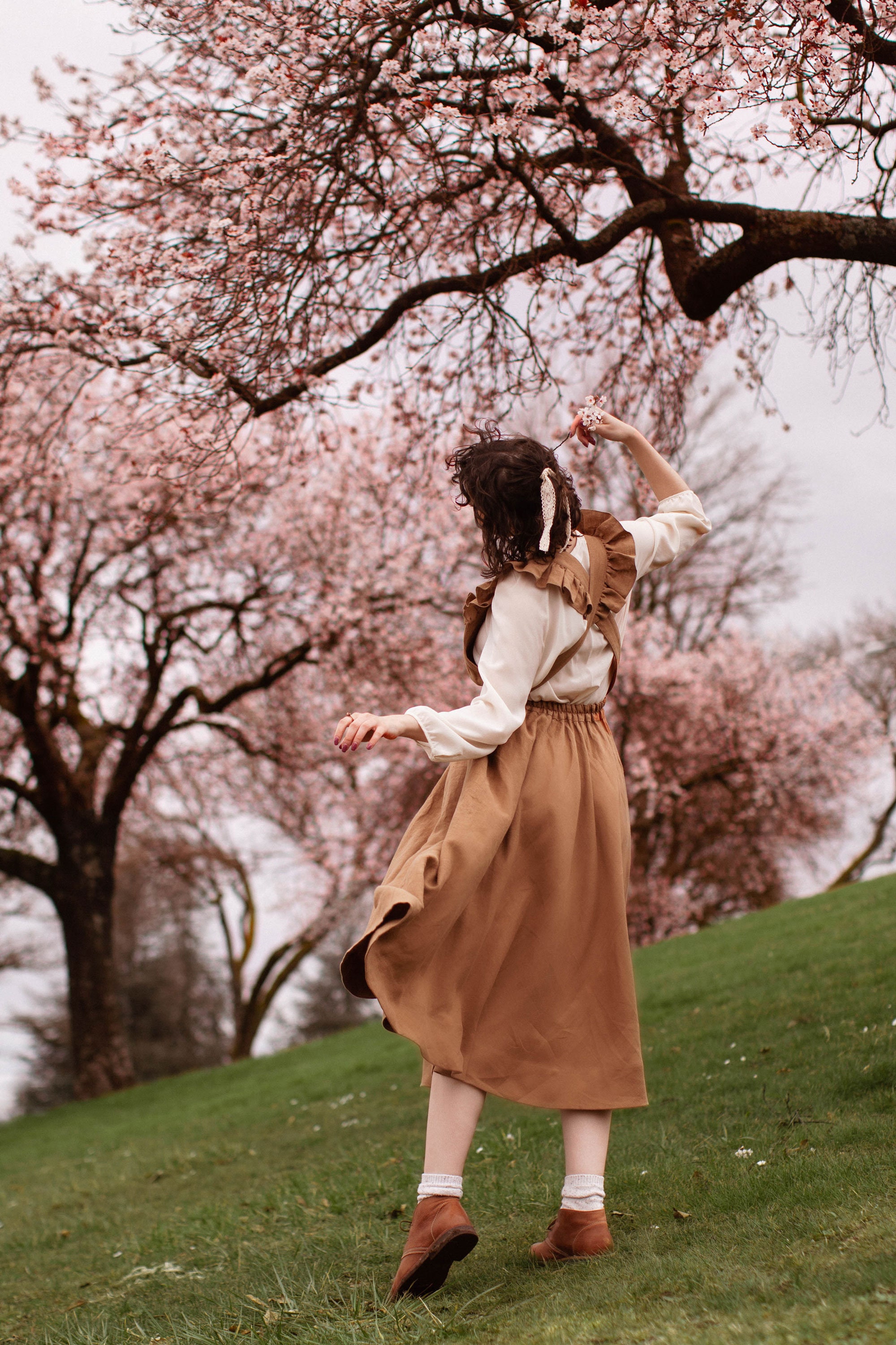 ワンピース Vintage linen dress La Luna 11 | old lace linen dress – Linennaive