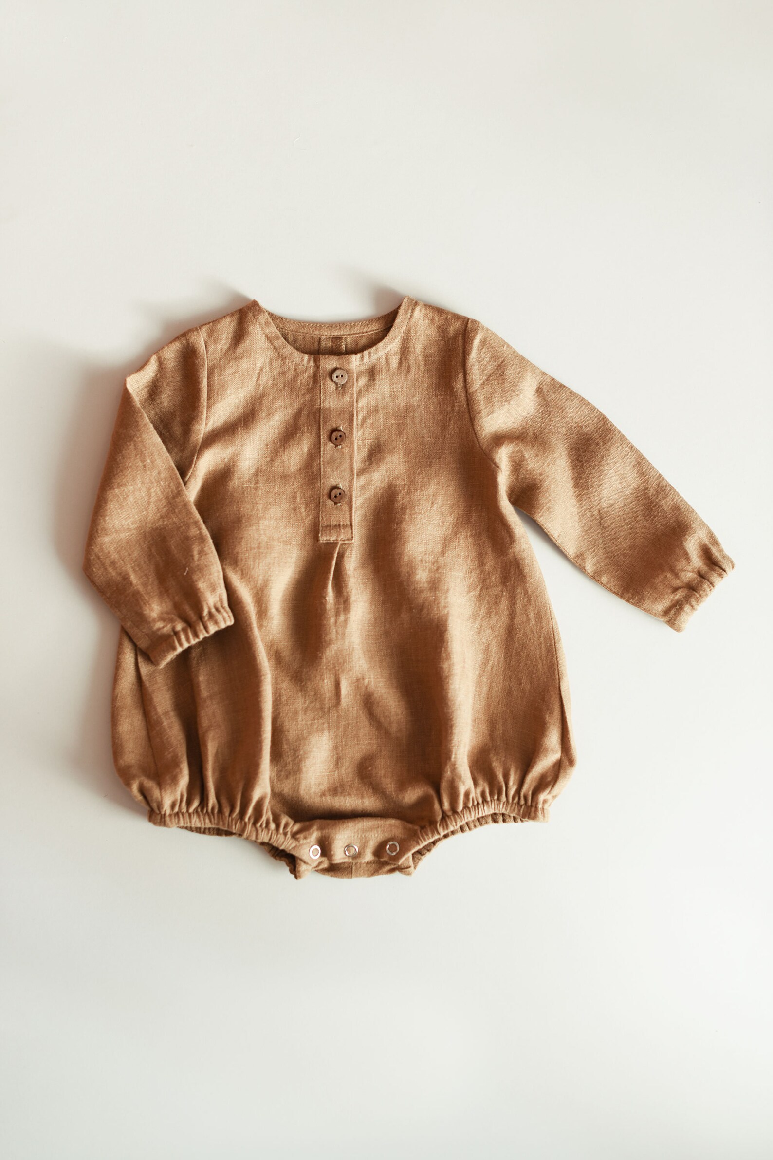 Baby Linen Romper Baby Boy Romper Gender Neutral Linen Etsy