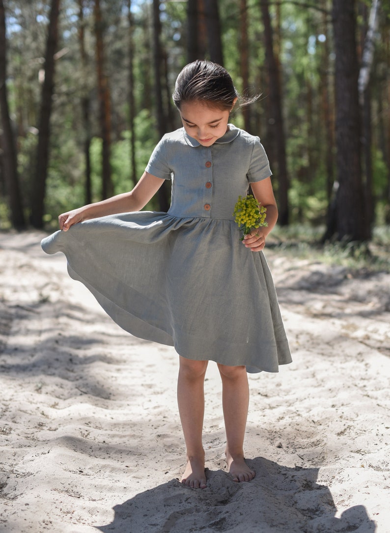 Peter Pan Collar Flower Girl Dress