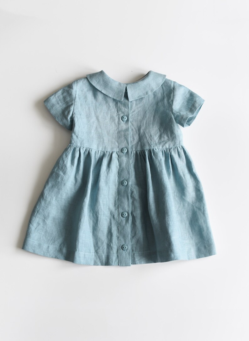 Linen Dress Baby Dress Linen Baby Dress Toddler Dress Baby Etsy