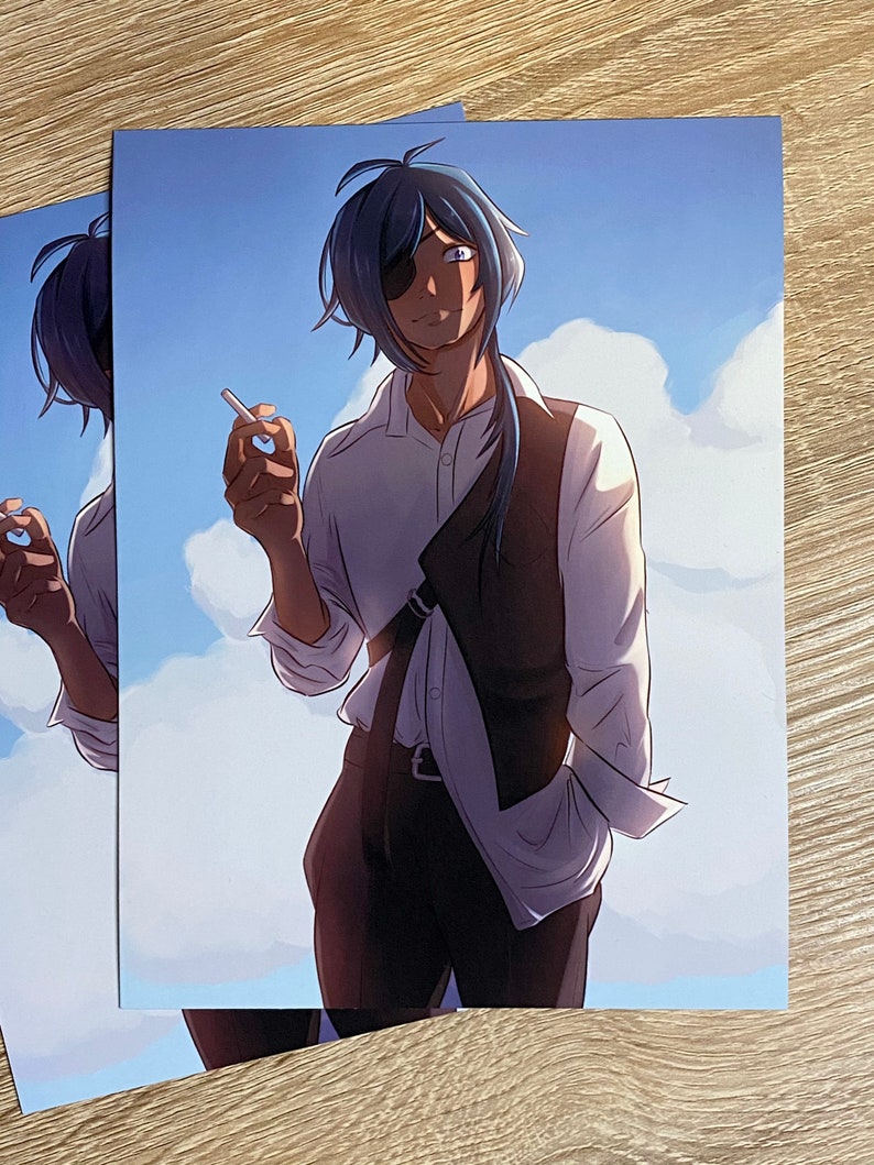 Kaeya Alberich Art Print Genshin Impact | Etsy