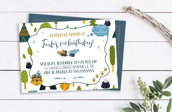 Petit Explorateur Anniversaire Invitation Etsy France