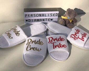 bride squad slippers