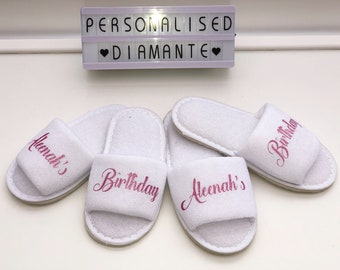 personalised baby slippers