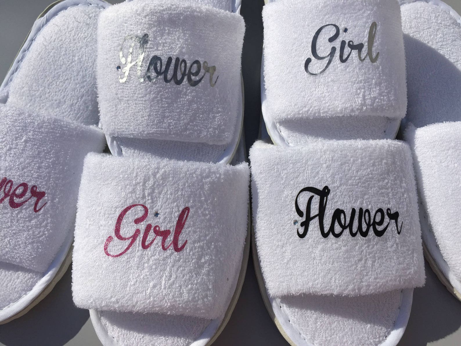 Bridesmaid Slippers Flower Girl Slippers Spa Day Slippers Etsy UK