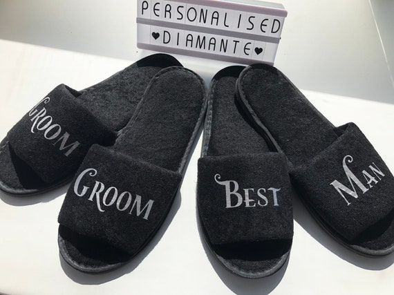 personalised slippers mens