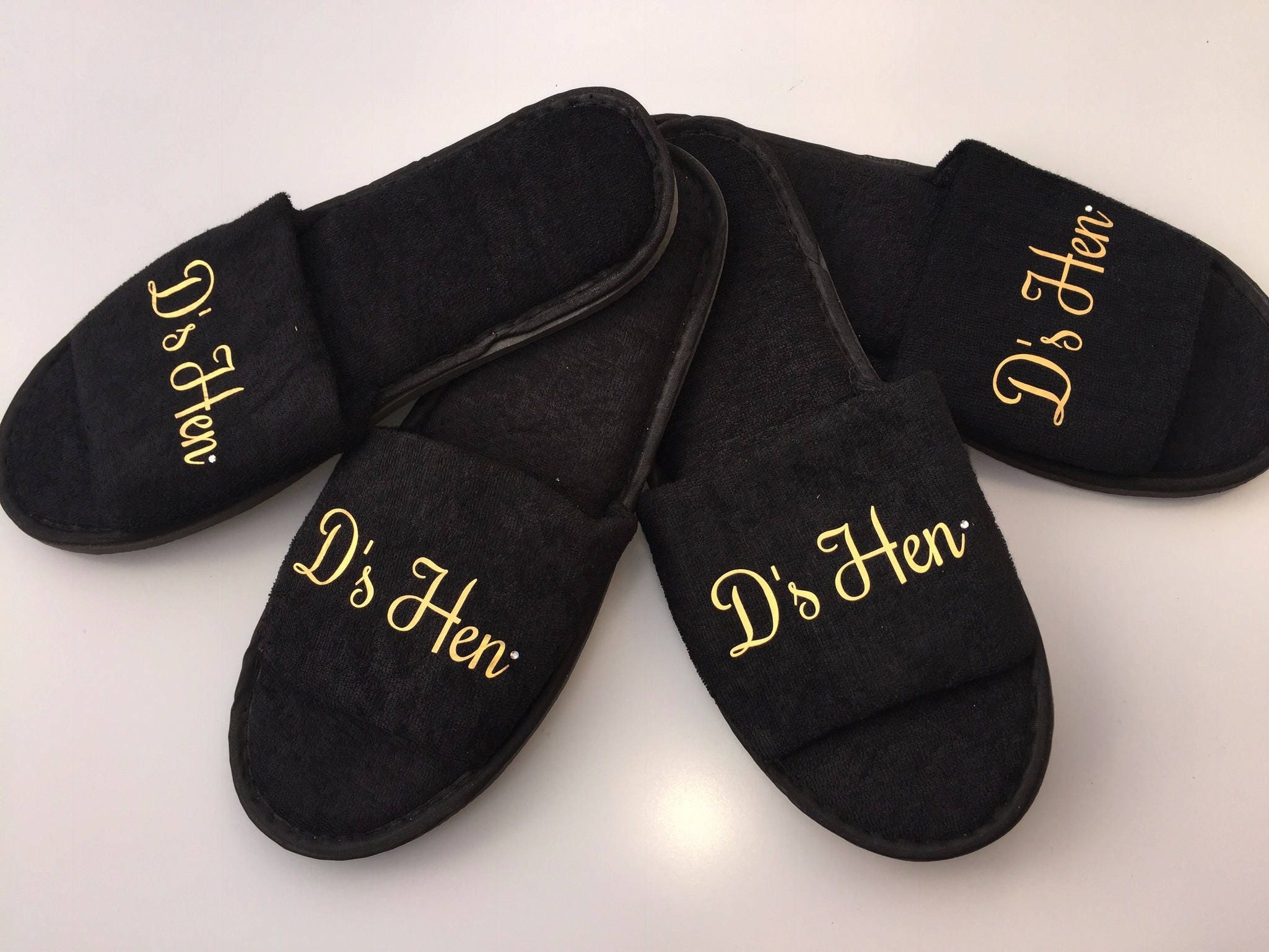 Bride slippers bridesmaid gift personalised slippers Etsy