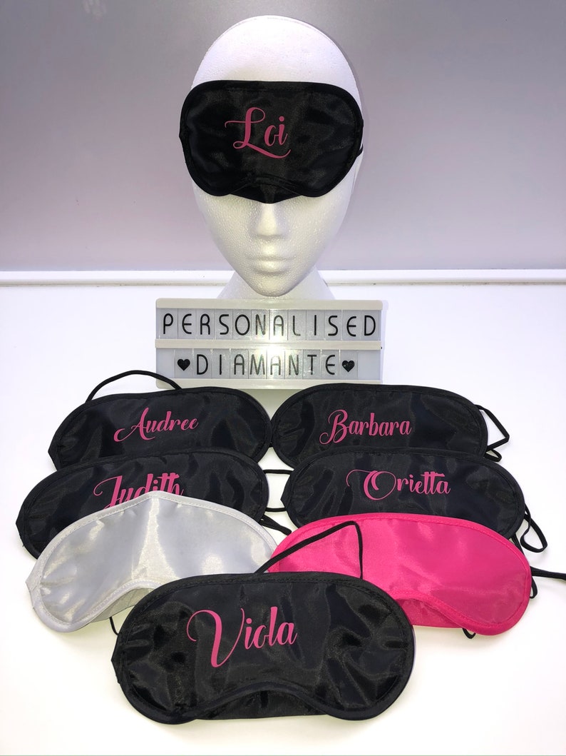 Sleepover Eye Masks Sleep Masks Spa Party Personalised Etsy
