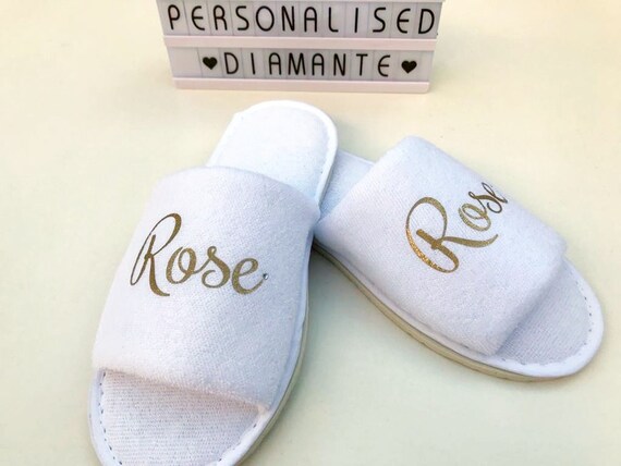 personalised baby slippers