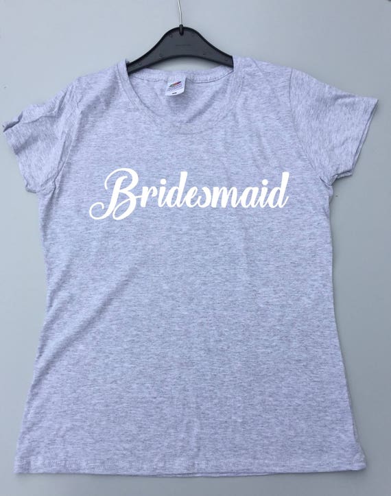 personalised bridesmaid t shirts