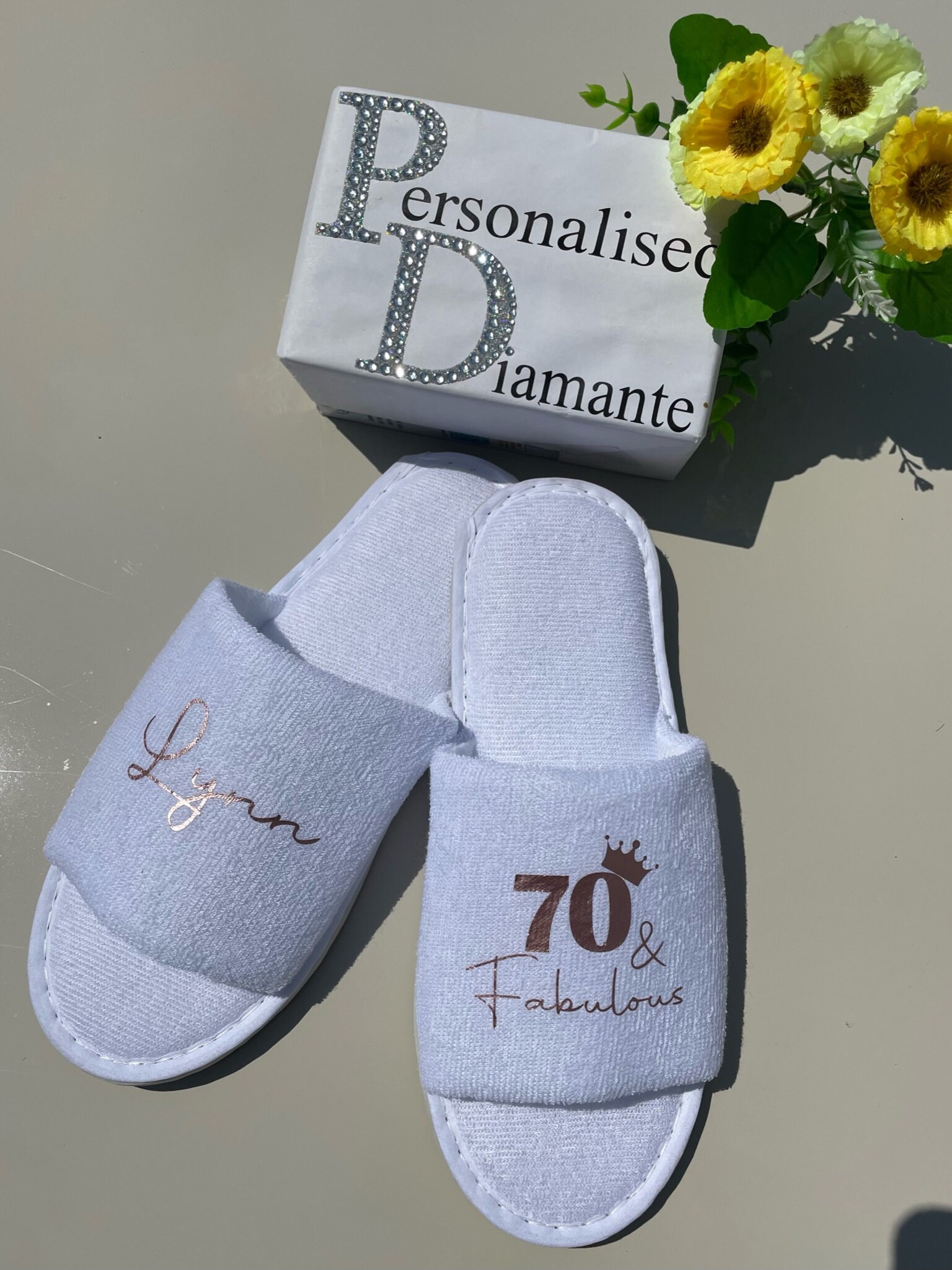 Personalised slippers hotsell with photo