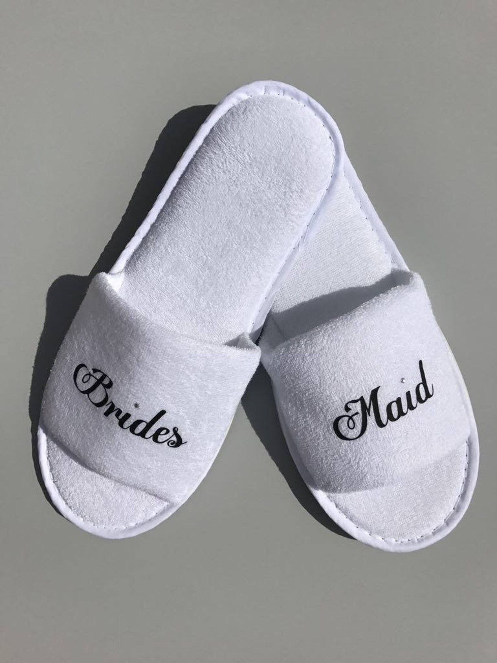 Bride Slippers Bridesmaid Gift Personalised Slippers | Etsy UK