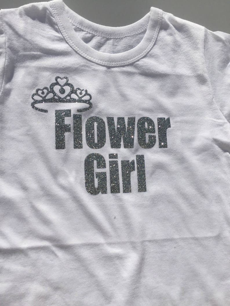 Flower girl tshirt flower girl top flower girl gift Etsy