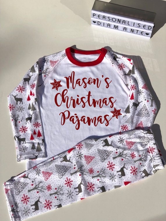 personalised boys pjs