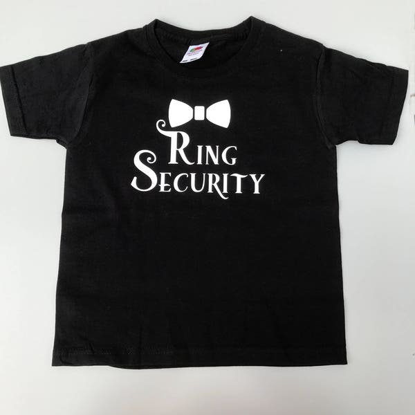 Ring security t-shirt, page boy t-shirt, ring bearer t-shirt, groomsmen gift, little usher gift, page boy gift, ring security gift