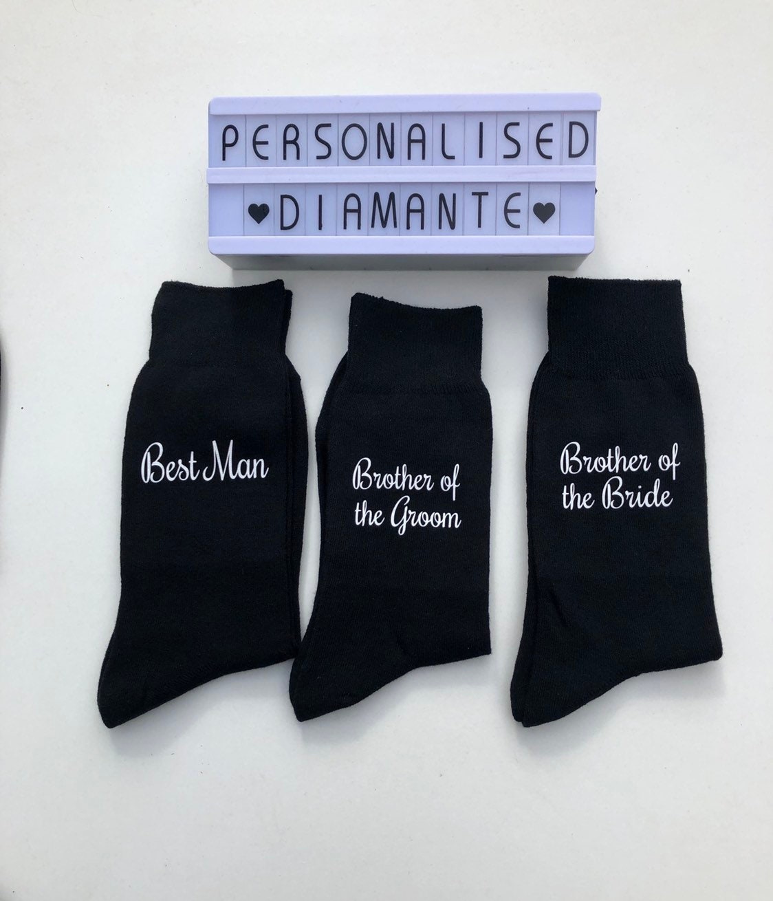 Brother of the Bride Black Socks Father of the Bride Brother - Etsy UK
