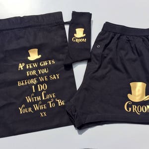 groom slippers set groom socks Groom boxers