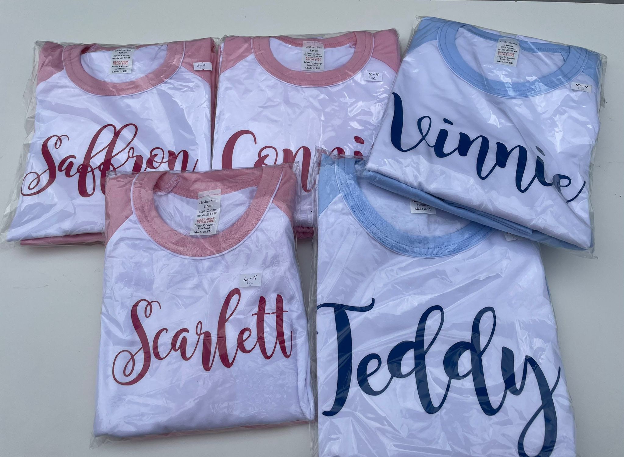 Personalised Girls Boys Pyjamas Name Birthday Girl Birthday Etsy UK