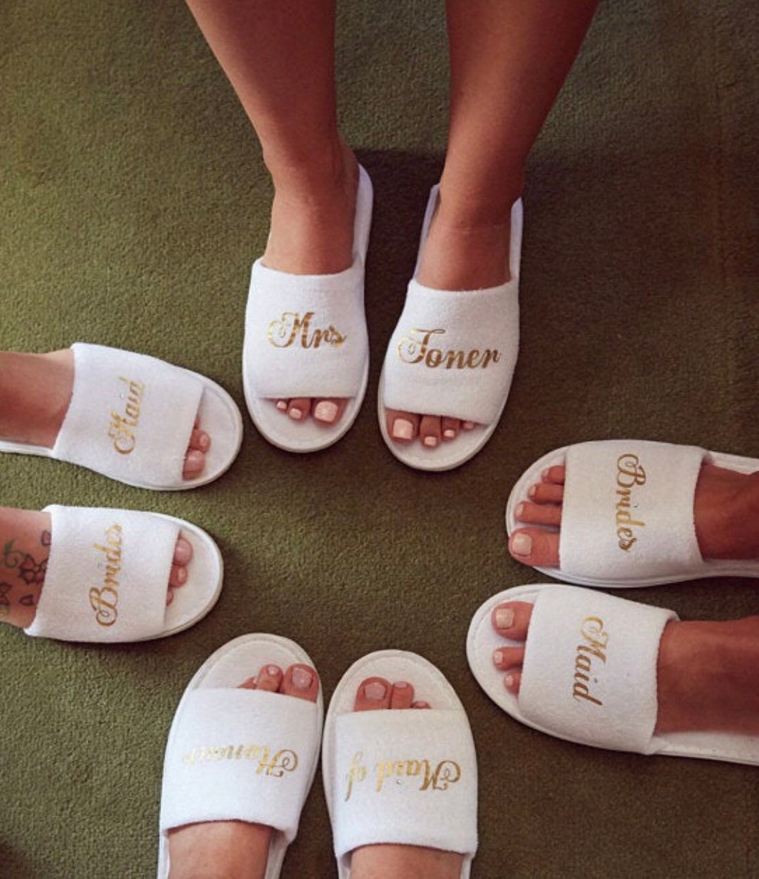 bridesmaid spa slippers