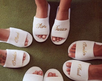 Bridesmaid slippers